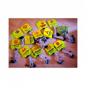 105mmx95mm EL xe nhãn dán với ánh sáng đồng đều, không có ánh sáng chói, hỗ trợ văn bản/Logo/mô hình/Kích thước/màu sắc tùy biến - Product Image 5