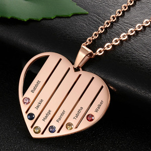 Della Ragazza Dei Monili Personalizzati Scrittura a Mano Lettera Personalizzata Nome Collane - Product Image 3