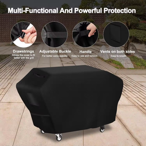 Coque personnalisée résistante aux intempéries 600D avec doublure anti-déchirure Housse de barbecue durable - Product Image 4