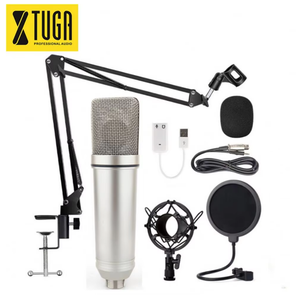China <strong>Supplier's</strong> Cardioid Condenser Audio <strong>Microphone</strong> Metal Wired Desktop Studio Recording <strong>Microphone</strong> for <strong>PC</strong> - Product Image 3