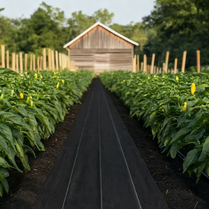 Nông Nghiệp PP cắt dệt nhựa Vườn Ươm cỏ vải che phủ đất cỏ dại kiểm soát Mat nhà kính rào cản vải - Product Image 3