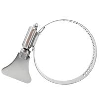 Abrazadera de Manguera de Acero Inoxidable 201 con Tornillo de Mariposa para Fijación de Conectores de Tubos de Filtro de Purificador de Agua para Cocina