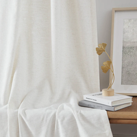 Rideaux occultants sur mesure Wabi-Sabi ignifuges, écologiques et imperméables à plis froncés pour chambre à coucher