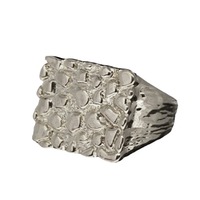 Modischer Schmuck Gold Geometrisches Quadrat Muster Ring Breite Version Business Ring für Männer