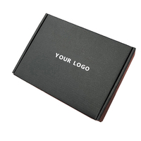 Boîte d'emballage personnalisée avec Logo, boîte postale écologique de beauté naturelle, boîte postale en papier noir