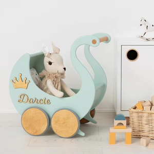 Waldorf <span class=keywords><strong>jouet</strong></span> organisateur de poitrine pour enfant en bas âge Imagination Montessori <span class=keywords><strong>fille</strong></span> poupée poussette menthe landau bébé pousser <span class=keywords><strong>jouet</strong></span> personnalisé premier - Product Image 1