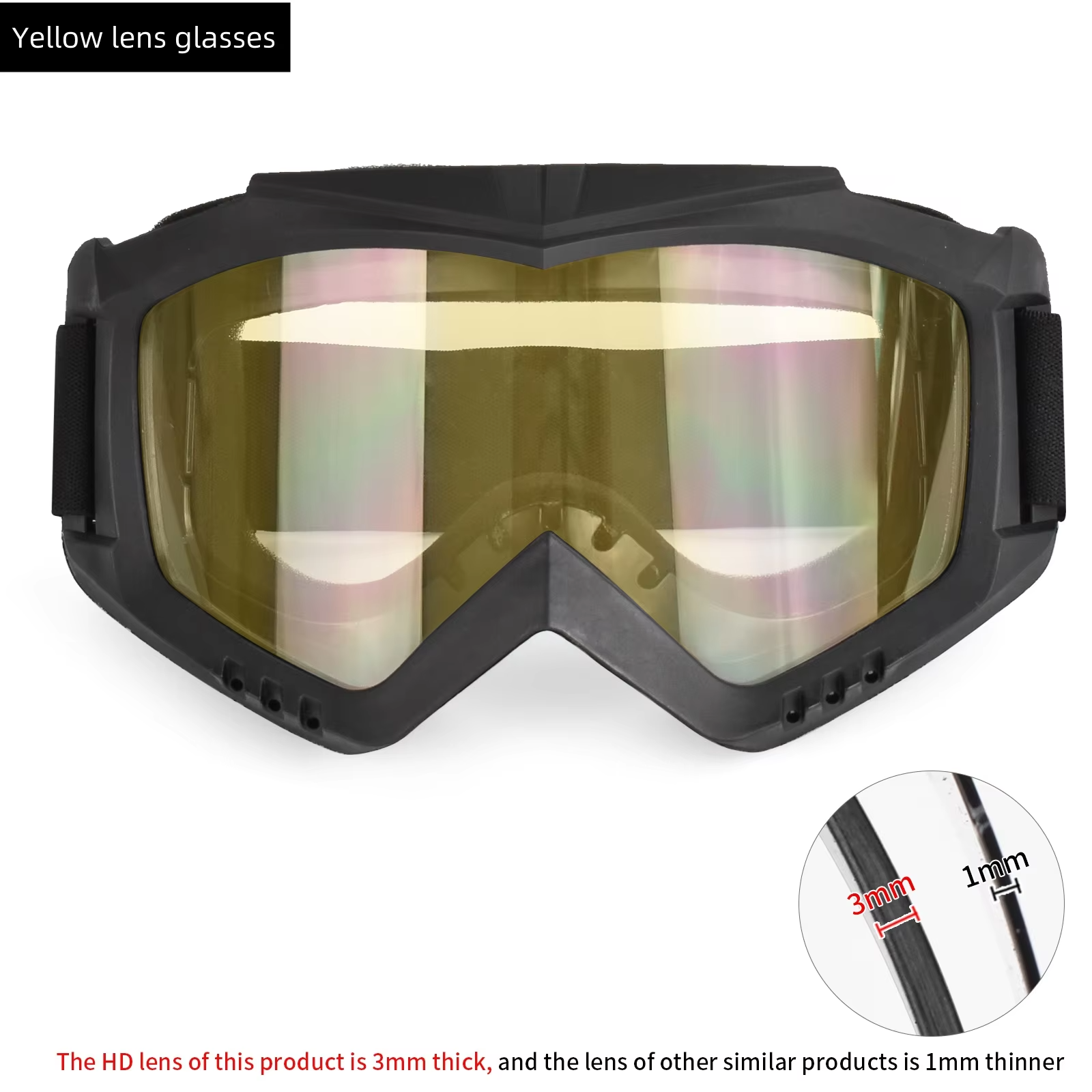 Yellow-a single pair of glasses