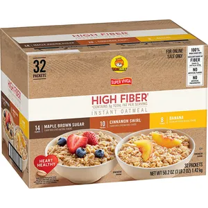 Hoge Fiber Maple Bruine Suiker Met Andere Natuurlijke Smaken Instant Havermout