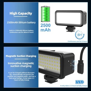 Mới Nhiếp Ảnh Dưới Nước Không Thấm Nước 40M Lặn Ánh Sáng Cho <span class=keywords><strong>GoPro</strong></span> 12 11 10 9 8 Máy Ảnh Phụ Kiện Điền Đèn - Product Image 4