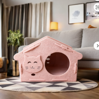 Cama Túnel Plegable y Resistente para Gatos, de Fieltro de Poliéster, Portátil, Juguete para Mascotas, Tapete de Ejercicio y Entrenamiento para Gatos de Interior, con Múltiples Orificios
