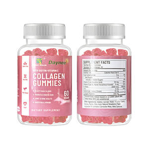 Gummies de collagène en gros contenant divers collagènes et vitamines pour éclaircir le teint et blanchir le complexe cutané - Product Image 3