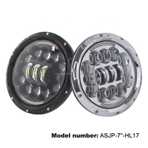 Fábrica venta <span class=keywords><strong>al</strong></span> por mayor de 7 pulgadas led <span class=keywords><strong>faro</strong></span> con drl ámbar turno para jeep jk - Product Image 5