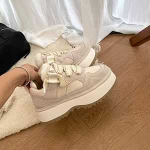 Nouvelles bottes d'hiver en cuir véritable pour femmes 2025, bottes de neige à semelle épaisse, antidérapantes, chaudes, décontractées, bottes de cheville et bottes de neige - Product Image 2