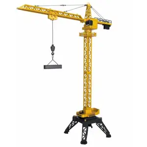 Huina 1585 12 Ch Logam Remote Control Konstruksi Model Mainan RC Tower Crane