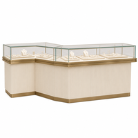 Maßgefertigte GZowin Schmuck-Vitrine LED-Beleuchtung Glasvitrine Edelstahlrahmen Umweltfreundlich Langlebig Wasserdicht Hochwertig