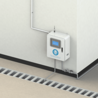 Testeur de qualité de l'eau multiparamètres industriel en ligne, boîtier métallique IP65, RS485, 4G, détecteur de turbidité, de chlore, de TDS et de conductivité