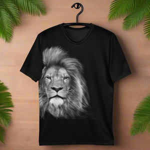 T-shirt blanc à manches courtes pour homme avec motif abstrait coloré peint à la main, col rond, coupe classique, style décontracté - Product Image 5