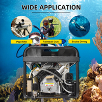 TUXING CE Offre Spéciale haute pression 4500Psi 300Bar 30Mpa Double cylindres usage domestique automatique plongée sous-marine compresseur d'air pour PCP