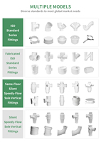 LESSO Australian Standard Dn50 65 100 150 Plastique UPVC Matériaux de plomberie Haute résistance aux chocs Plastique PVC Tuyau de vidange Drainage