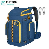 Sac à dos de ski Fuliya personnalisé grande capacité avec compartiment pour casque et sangles de transport, 65L, pour hommes et femmes