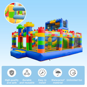 Château gonflable commercial de maison gonflable de rebond avec le château sautant gonflable de parcours d'obstacles de glissière pour des enfants - Product Image 2