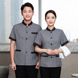 Housekeeping Staff Hotel Uniform 100% Cotton Summer Work <b>Clothes</b> for Daisy <b>Cleaning</b> - Product Image 6