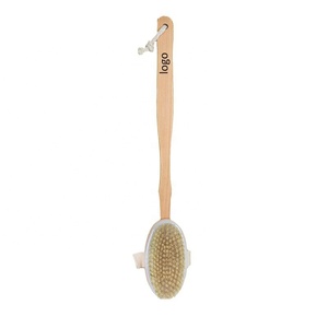 Long Handle Dry Body Brush Body <strong>Scrubber</strong> <strong>for</strong> Men Women <strong>Back</strong> <strong>Scrubber</strong> <strong>for</strong> <strong>Shower</strong> Natural Bristle Exfoliator <strong>Scrubber</strong> <strong>for</strong> Body - Product Image 1