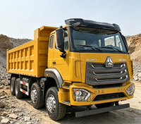 Truk Tipper Dump HOWO Shandong 8X4 Bekas 351-450HP Weichai Euro 2 Emisi >50T Kapasitas Muatan untuk Pengiriman Pasir & Agregat