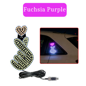 ไฟนีออนรูปหัวใจสำหรับติดกระจกรถยนต์ ไฟ LED สร้างบรรยากาศ ใช้พลังงานจาก <span class=keywords><strong>USB</strong></span> ฉายภาพรูปหัวใจสำหรับรถยนต์ - Product Image 5
