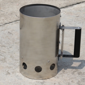 Accesorios para parrilla Arrancador de chimenea de carbón Acero inoxidable Parrilla de carbón para barbacoa simple para exteriores - Product Image 6