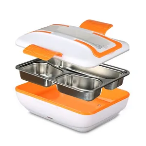 Electric Lunch Box Food Heated Plastic Stainless Steel for Car and Office Home Portable Hot Lunch Box
