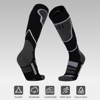 Chaussettes de sport de haute qualité, conception personnalisée OEM, respirantes, avec coussinets, compression, hauteur genou, pour le football et le basketball
