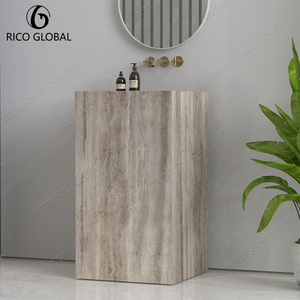 อ่างล้างหน้าแบบตั้งพื้นหินธรรมชาติคุณภาพสูงทันสมัย - Product Image 2