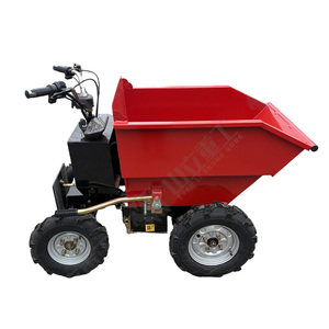 Mini Dumper Elettrico con Carico di 400kg, Corpo in Acciaio, Ribaltamento Idraulico, per Costruzioni, Fattorie e Giardini - Product Image 5