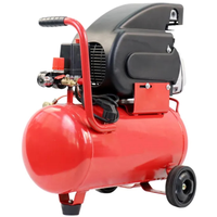 Compresseur d'air compact 1HP 0.75KW à entraînement direct, électrique, silencieux et portable pour usage commercial