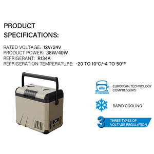 Réfrigérateur de voiture portable 18 <span class=keywords><strong>litres</strong></span> à batterie lithium pour camping en extérieur - Grande vente - Product Image 3
