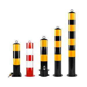 Bolardos de Seguridad Removibles de Acero para Tráfico de Alta Calidad, Postes de Seguridad Rentables con Cinta Reflectante - Product Image 1