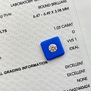 Diamante de 1 quilate DEF con Claridad VVS-VS, Corte Redondo Excelente, Color Fancy, Diamante Sintético IGI HPHT CVD Cultivado en Laboratorio - Product Image 1