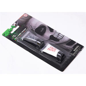 <span class=keywords><strong>Halloween</strong></span> Traje Cosméticos Batom Preto Smoky Eye Maquiagem Sangue Plasma Adesivos Face Pintura Set - Product Image 5