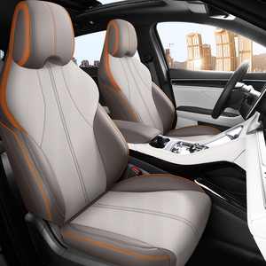 Fundas de Asiento de Coche Delanteras/Traseras de Cuero Songplus Personalizadas de Lujo Ecológicas de Alta Calidad, Juego Completo para BYD Song Plus 2023-2025 - Product Image 2