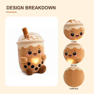 Bubble Tea Talking Plush Toy AI Smart Companion Kids Language Learning Educational Interactive Stuffed Animal Cotton/Polyester - Product Image 4