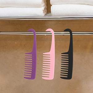 Pettine Districante a Denti Larghi Personalizzabile Shengyuan per Parrucchieri, Barbieri e Saloni, con Manico in Plastica e Gancio per Bagno e Doccia - Product Image 6