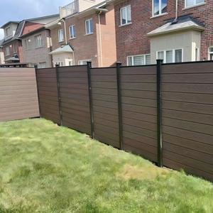 Bên Ngoài Hàng Rào Nhôm Ngoài Trời Riêng Tư Hàng Rào Nhà Trang Trí Gỗ Nhựa Composite Bảng Điều Chỉnh WPC Hàng Rào Bảng Điều Chỉnh Ốp Set - Product Image 5