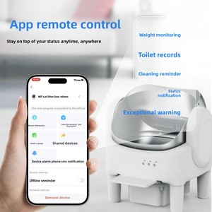Lettiera Elettrica per Gatti a Stile Aperto Transfrontaliera, Completamente Automatica, con Pulizia Intelligente e Auto-Svuotamento, Capacità Extra-Large, in PPABS - Product Image 3