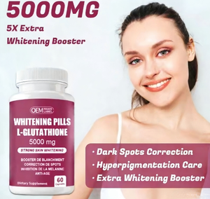 Píldoras Blanqueadoras de L-Glutatión de 5000 mg de Marca Privada OEM, Suplemento Dietético Antienvejecimiento para un Fuerte Blanqueamiento de la Piel - Product Image 5