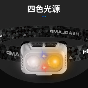Lampe frontale rechargeable LED 5W, batterie 18650, étanche, pour le camping, la pêche, l'exploration, le travail - Product Image 2