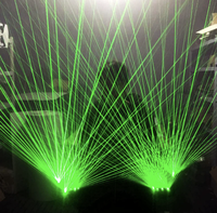 2025 gants Laser LED lumineux vert/bleu/rouge accessoires de scène pour DJ Club/spectacle de fête 1/2/3/4/5 pièces Laser Thanksgiving Pâques