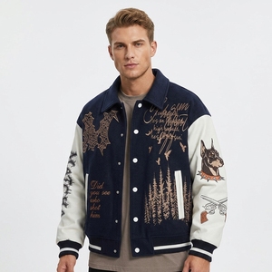 Giacca Invernale con Cappuccio Verde Bordeaux 2026 da Uomo e Donna, Stile Casual Baseball, Nuova Collezione Heavy Industry American Fashion in Pelle - Product Image 5