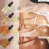 LOOKAVE Spray illuminateur liquide pour le contouring, éclat intense, nacré, visage et corps, pour un usage quotidien