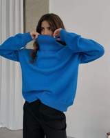 Fournisseur en gros de pulls en tricot pour femmes, col rond, torsadé, coupe ample, chaud, décontracté, tendance, vêtements en tricot, chemisiers